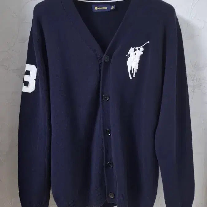 [BUNJANG] Polo Sport 90s Vintage Big Pony Cardigan / (희귀) 폴로 90s감성 손목스트랩 빅포니 가디건 105 포니 A급