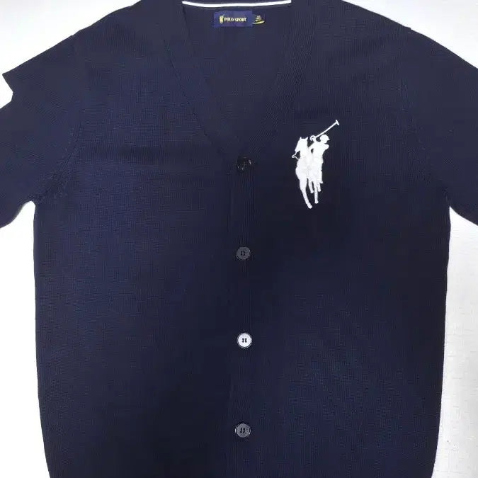 [BUNJANG] Polo Sport 90s Vintage Big Pony Cardigan / (희귀) 폴로 90s감성 손목스트랩 빅포니 가디건 105 포니 A급