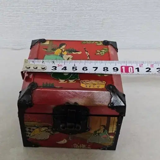 [BUNJANG] Antique Ox Horn Inlay Lacquer Jewelry Box / 옛날 화각 보석함 우각 보석함 명품