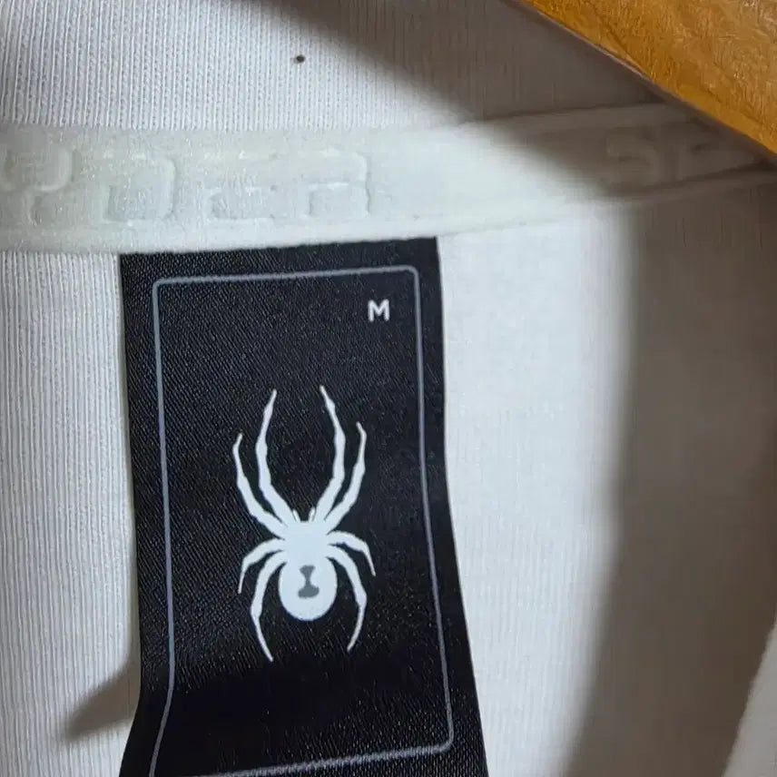 [BUNJANG] Spyder Diagonal Logo Hooded Zip-up (White/Blue) - 95 / [새상품/급처] 스파이더 사선 로고 후드 집업 (화이트/블루) - 95