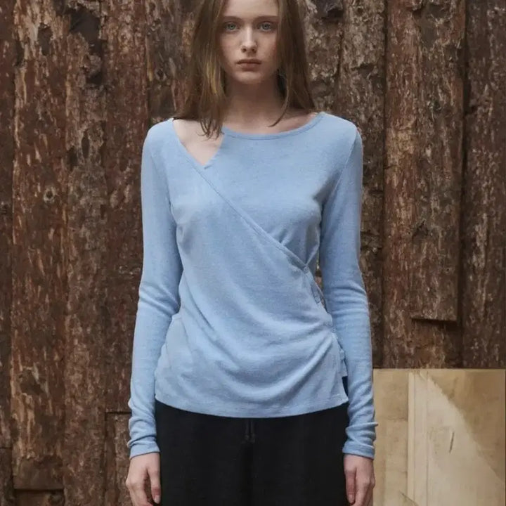 [BUNJANG] ANNEES Klein Oblique Cardigan Light Blue / (새상품)앤니즈 Klein oblique cardigan 라이트블루