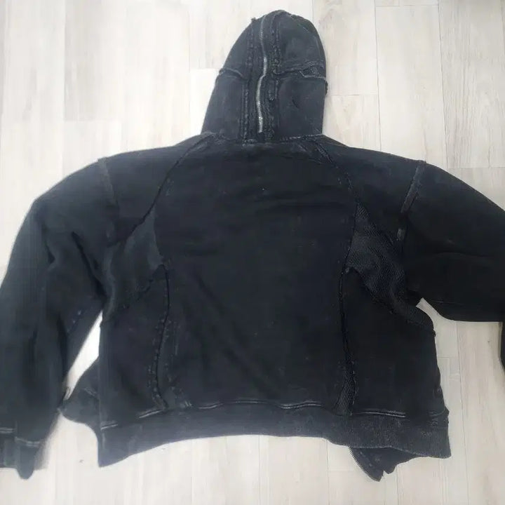 [BUNJANG] Adidas X Thug Club Teamgeist Hooded Zip-up Black / 아디다스 X 떠그클럽 팀가이스트 후드집업 블랙
