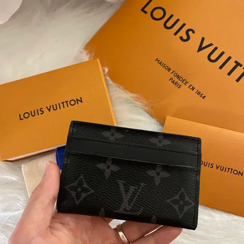 [BUNJANG] Louis Vuitton Monogram Eclipse Card Holder Wallet / 루이비통 이클립스 카드지갑 월렛