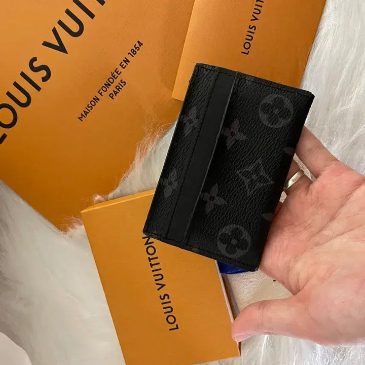 [BUNJANG] Louis Vuitton Monogram Eclipse Card Holder Wallet / 루이비통 이클립스 카드지갑 월렛
