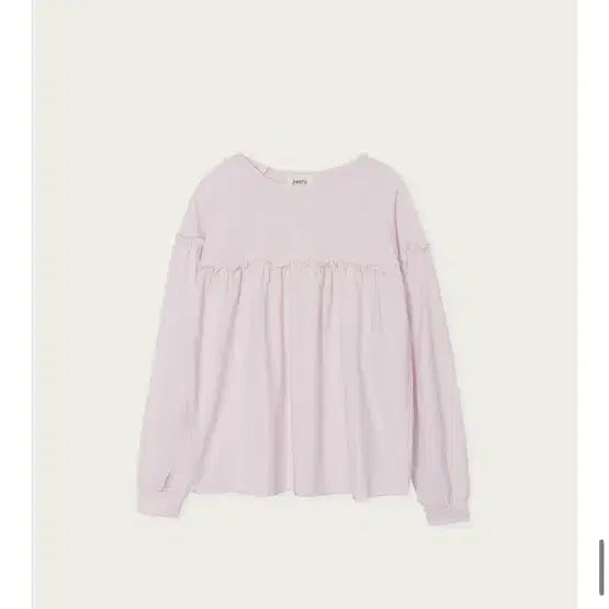 [BUNJANG] Festo Ruffle Tee Pink / 페스토 러플티 핑크