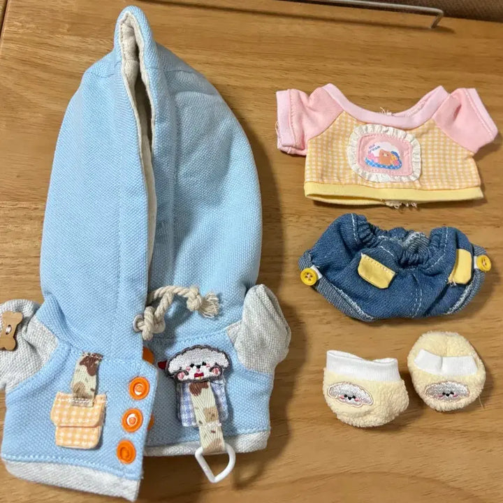 [BUNJANG] Dog Jacket Set for 20cm Doll / 솜인형 강아지 자켓 세트