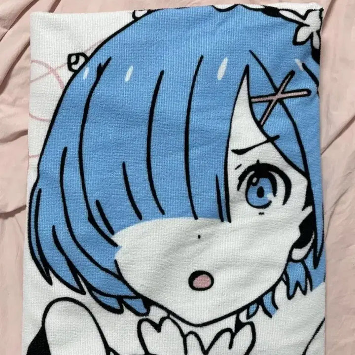 [BUNJANG] Re:Zero Rem Smile Towel / 리제로 렘 타올 방꾸 미소녀 타올