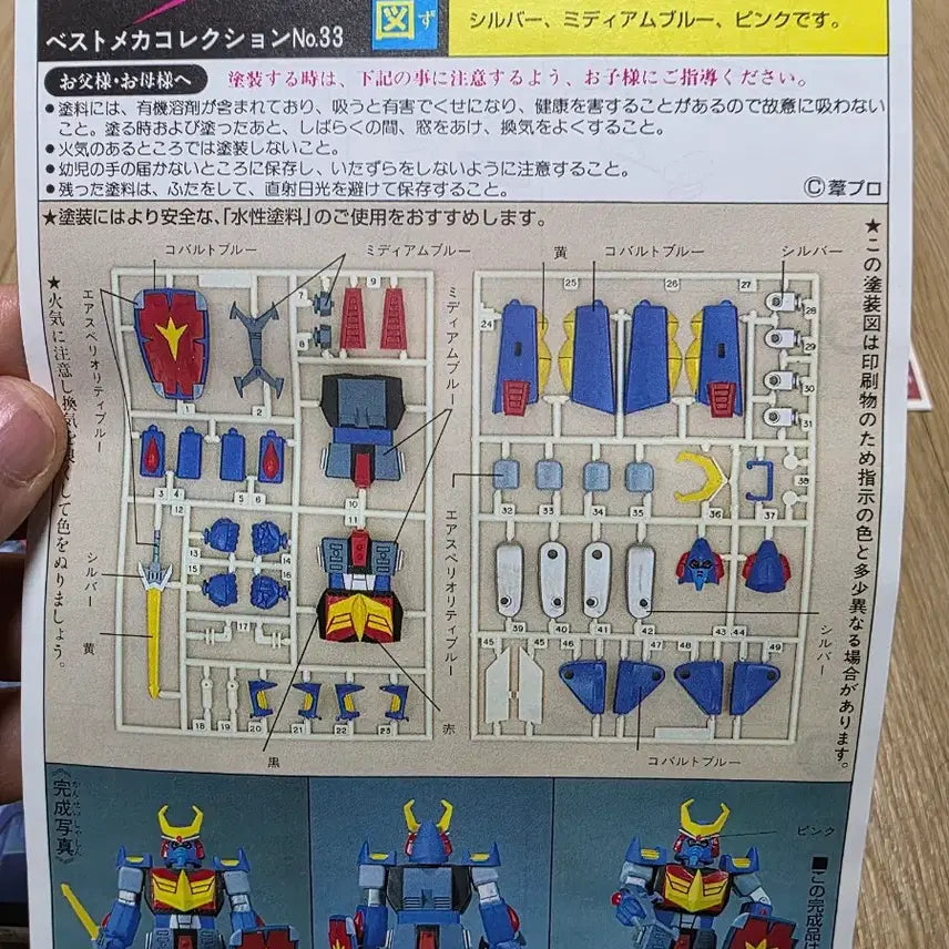 [BUNJANG] Bandai 1/800 Space Warrior Baldios Old Kit / 고전프라 반다이 1/800 우주전사 발디오스 구판