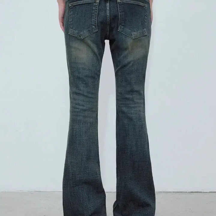 [BUNJANG] Bohemian Seoul Vintage Blue Bootcut Denim Jeans / 보헤미안서울 빈티치 블루 부츠컷 데님