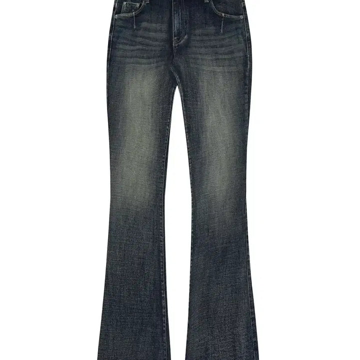 [BUNJANG] Bohemian Seoul Vintage Blue Bootcut Denim Jeans / 보헤미안서울 빈티치 블루 부츠컷 데님