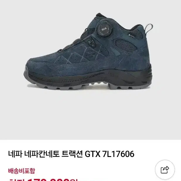 [BUNJANG] NEPA Kanneth Traction GTX Boa Hiking Shoes Navy 275mm / 네파 등산화