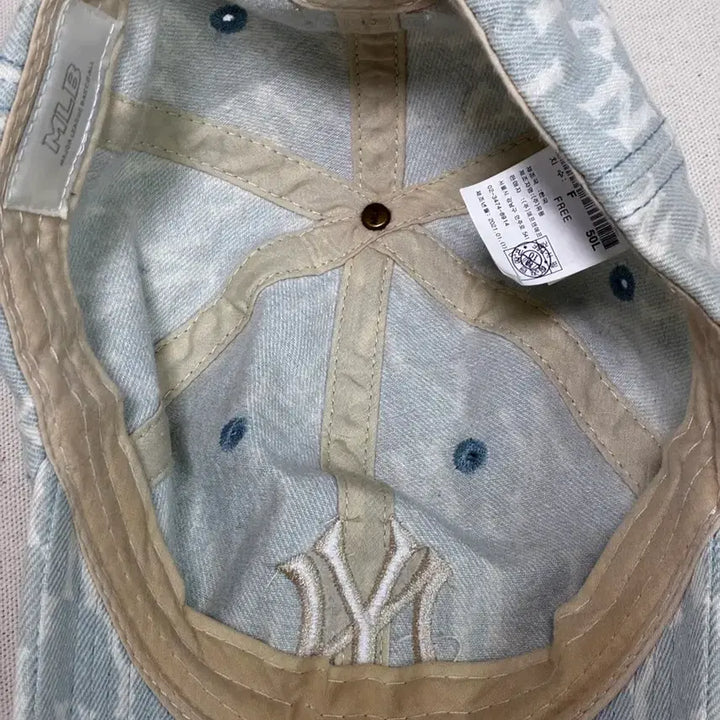 [BUNJANG] MLB NY Denim Monogram Ball Cap / MLB NY 데님 모노그램 볼캡