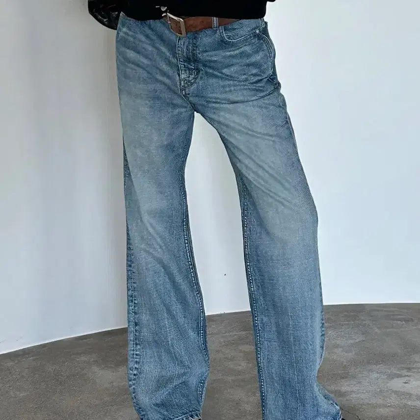 [BUNJANG] Dainnit Straight Denim Pants / 다이닛 STRAIGHT DENIM PANTS  스트라이트 데님 팬츠