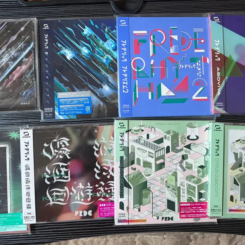 [BUNJANG] FREDERIC Album Bundle Set (8 CDs) / 일본밴드 프레데릭 앨범 8장 일괄로 팝니다.