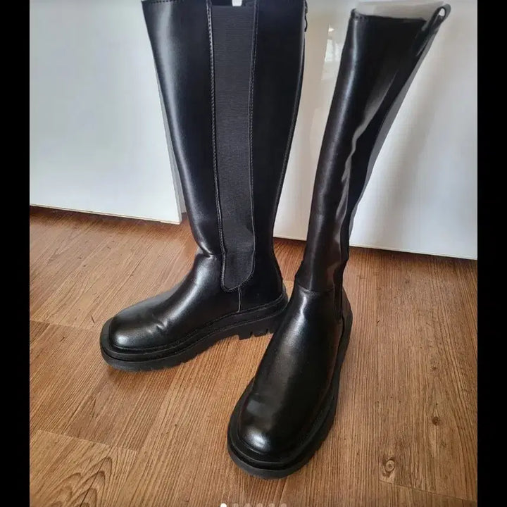 [BUNJANG] Black Chelsea Style Long Boots Size 240 / 블랙 롱 부츠 첼시부츠 스타일 240 새제품