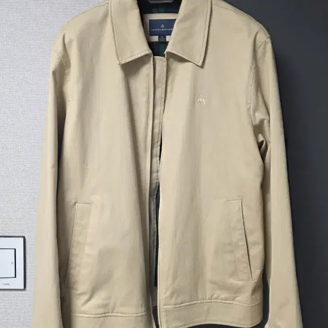 [BUNJANG] Brooks Brothers Beige Drizzler Blouson Jacket (M) / 브룩스 브라더스 드리즐러 블루종 자켓 베이지 m사이즈 팝니다