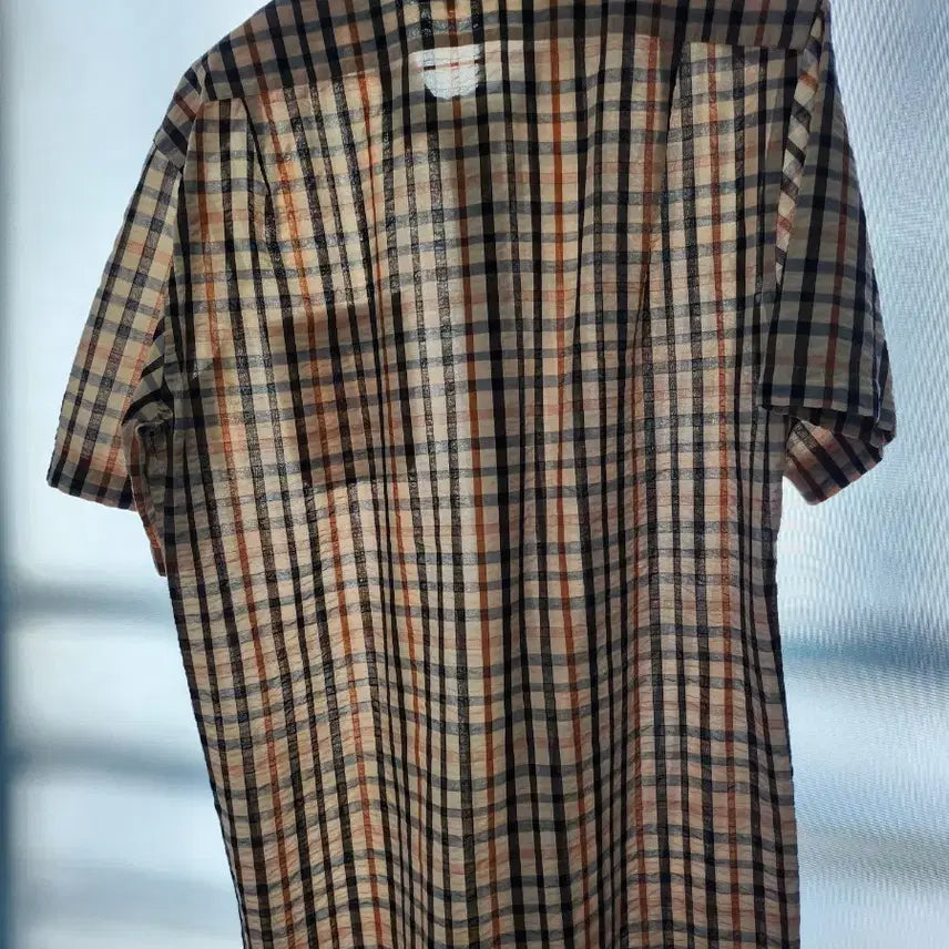 [BUNJANG] Daks Checkered Short Sleeve Shirt / 닥스 체크 반팔 셔츠