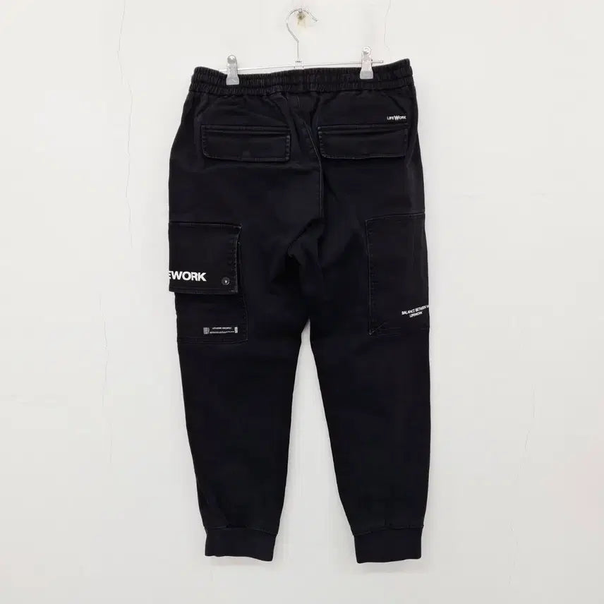 [SOLD OUT] 라이프워크 카고 조거 팬츠 블랙 공용 M 81