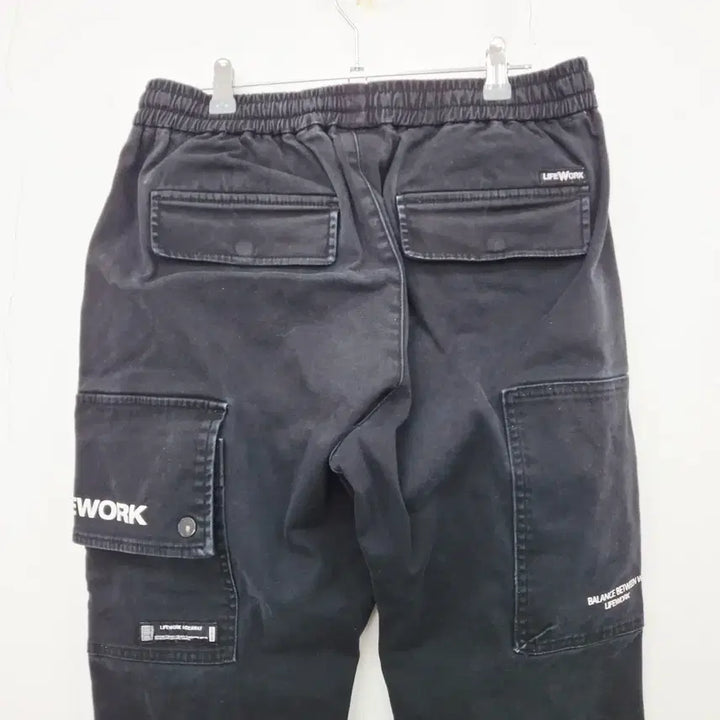 [SOLD OUT] 라이프워크 카고 조거 팬츠 블랙 공용 M 81
