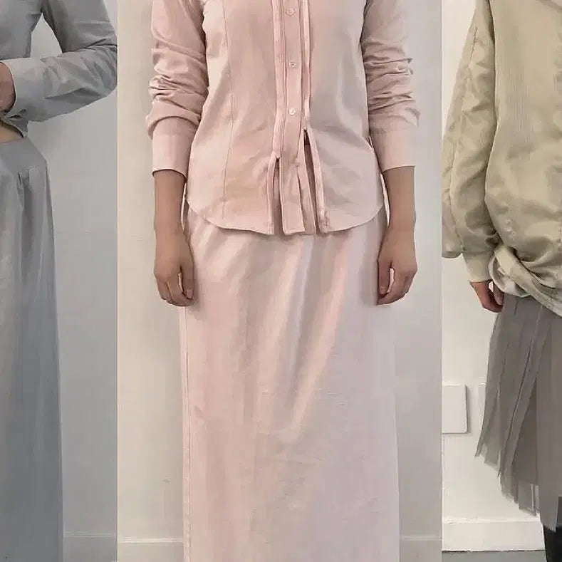 [BUNJANG] Eongs Origami Shirt Pink / [택달린 새상품] 에옹쓰 오라가미 셔츠 핑크