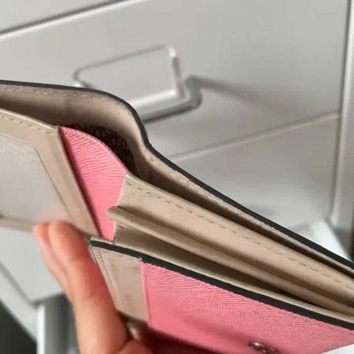 [BUNJANG] Louis Quatorze Pink Bifold Wallet / 정품 루이까도즈 핑크 반지갑