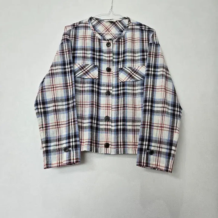 [BUNJANG] Plastic Island Checkered Linen Jacket / 플라스틱 아일랜드 Plastic island 체크 자켓
