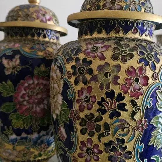 [BUNJANG] Cloisonne Art Pair / 칠보예술품