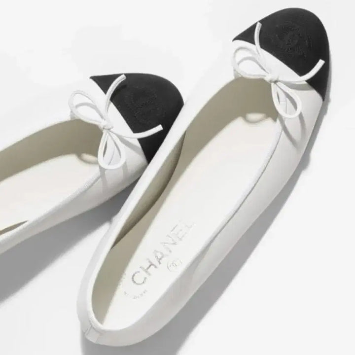 [BUNJANG] Chanel Ballerina Flat Shoes White 37 / [정품] 샤넬 발레리나 플랫 슈즈 37사이즈 화이트