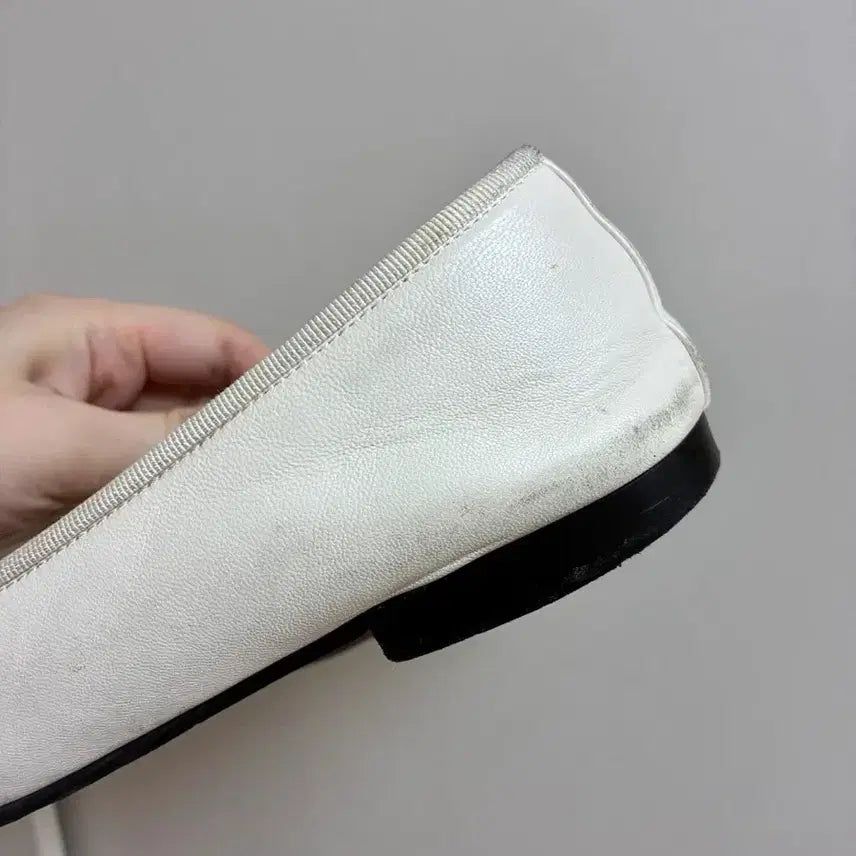[BUNJANG] Chanel Ballerina Flat Shoes White 37 / [정품] 샤넬 발레리나 플랫 슈즈 37사이즈 화이트
