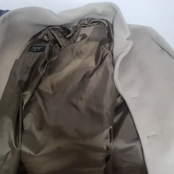 [BUNJANG] Mind Bridge Cashmere Blend Beige Overfit Coat / 마인드브릿지 캐시미어 코트 베이지 오버핏 / 고급코트
