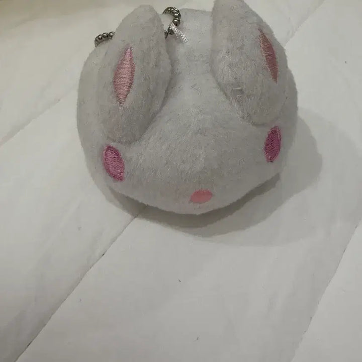 [BUNJANG] Classic Snow Rabbit Plush Keychain / 고전 눈토끼인형 갸루 방꾸 키링
