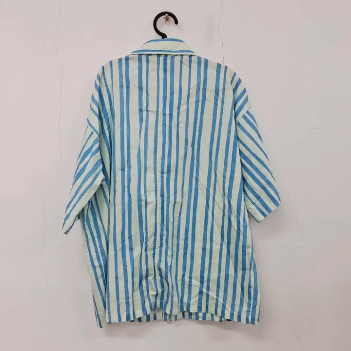 [SOLD OUT] 하이드로겐 24 스트라이프 반팔 셔츠 남성 남방 XL 105