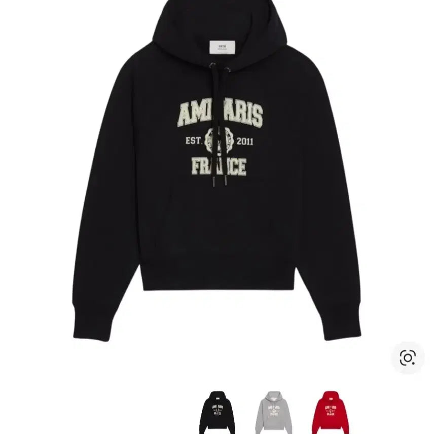[BUNJANG] AMI Paris France Hoodie Black / [M] 아미 파리 프랑스 후드티 블랙색상