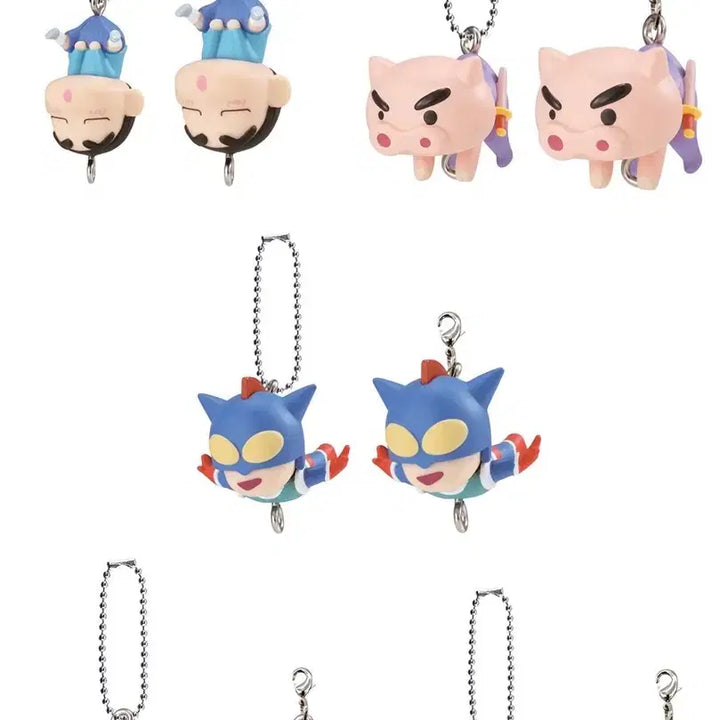 [BUNJANG] Bandai Crayon Shin-chan Character Keychain Figures / 반다이 크레용 신짱 볼체인 대롱 가챠 짱구 연결 키링 피규어 팔아요