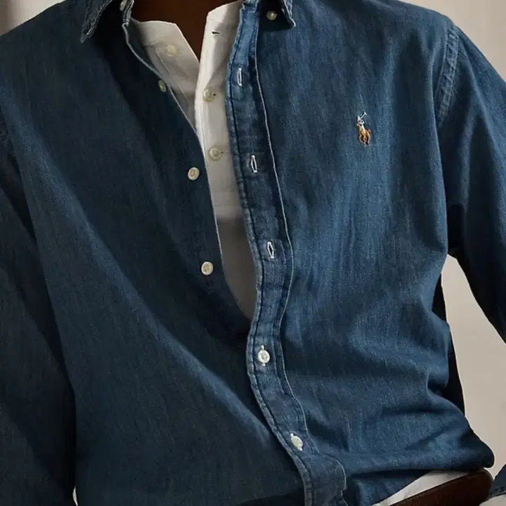 [BUNJANG] Polo Ralph Lauren Genuine Denim Shirt / 정품 폴로 랄프로렌 데님 셔츠 (새상품)
