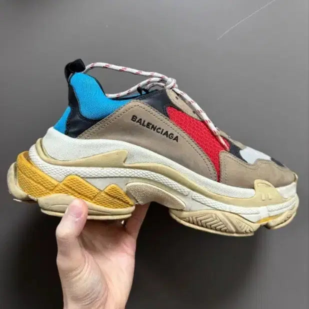 [BUNJANG] Balenciaga Triple S Multi Sneakers / 발렌시아가 트리플S 멀티 스니커즈 42(270)