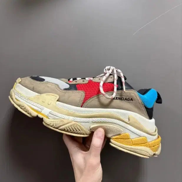 [BUNJANG] Balenciaga Triple S Multi Sneakers / 발렌시아가 트리플S 멀티 스니커즈 42(270)