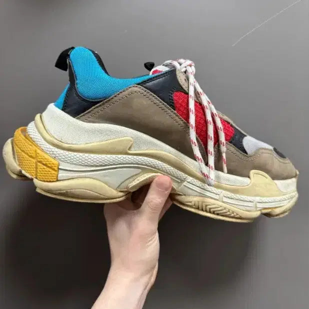 [BUNJANG] Balenciaga Triple S Multi Sneakers / 발렌시아가 트리플S 멀티 스니커즈 42(270)