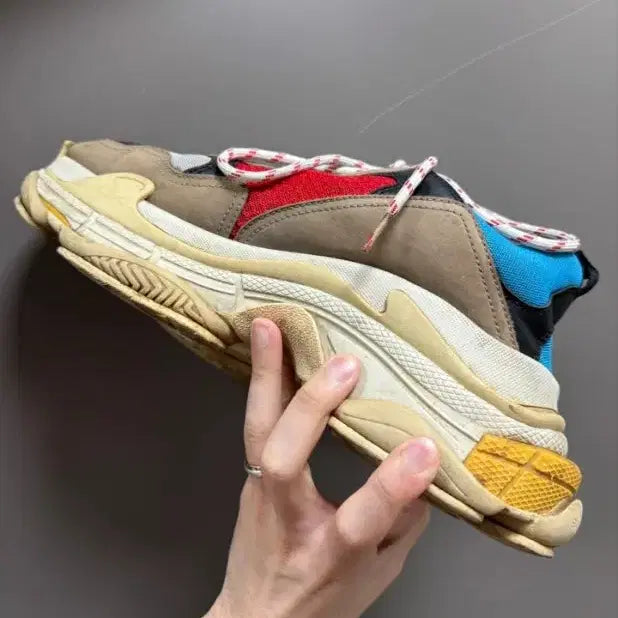 [BUNJANG] Balenciaga Triple S Multi Sneakers / 발렌시아가 트리플S 멀티 스니커즈 42(270)
