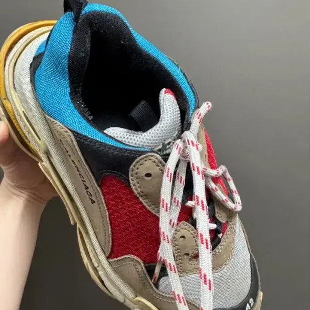 [BUNJANG] Balenciaga Triple S Multi Sneakers / 발렌시아가 트리플S 멀티 스니커즈 42(270)