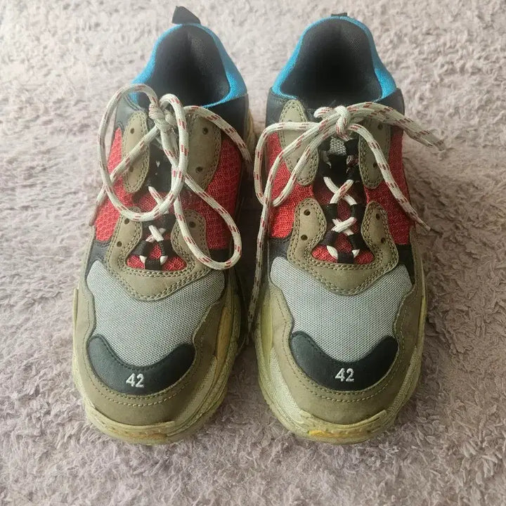 [BUNJANG] Balenciaga Triple S Multi Sneakers / 발렌시아가 트리플S 멀티 스니커즈 42(270)