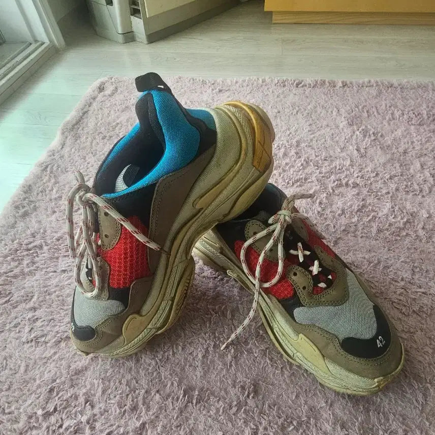 [BUNJANG] Balenciaga Triple S Multi Sneakers / 발렌시아가 트리플S 멀티 스니커즈 42(270)