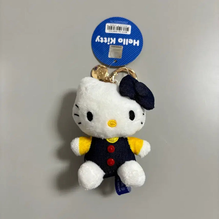 [BUNJANG] Sanrio Denim Charm Doll Keyring / 정품 산리오 데님 가방고리 인형 키링_헬로키티/시나모롤
