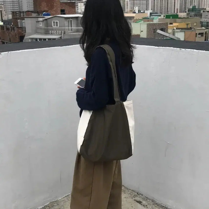 [BUNJANG] Oyo noi Bag Shoulder Bag Eco Bag Khaki / 새상품) 오요 noi bag 숄더백 에코백 카키