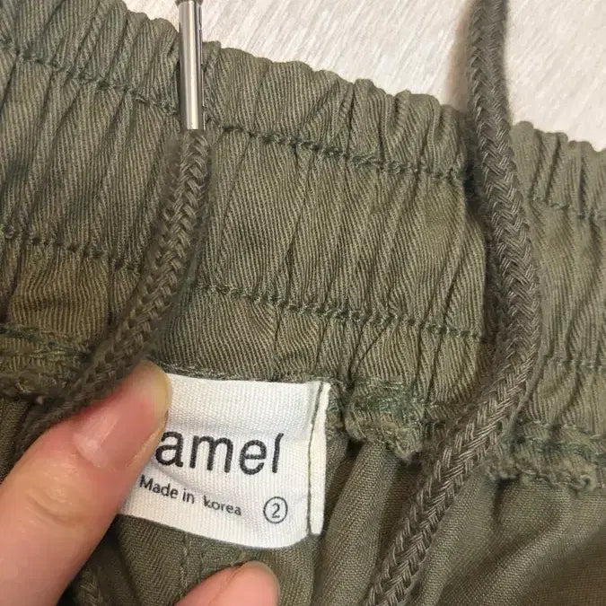 [BUNJANG] CAMS24 Khaki Balloon Fit Banding Shorts / CAMS24 카키색 밴딩 반바지 벌룻핏