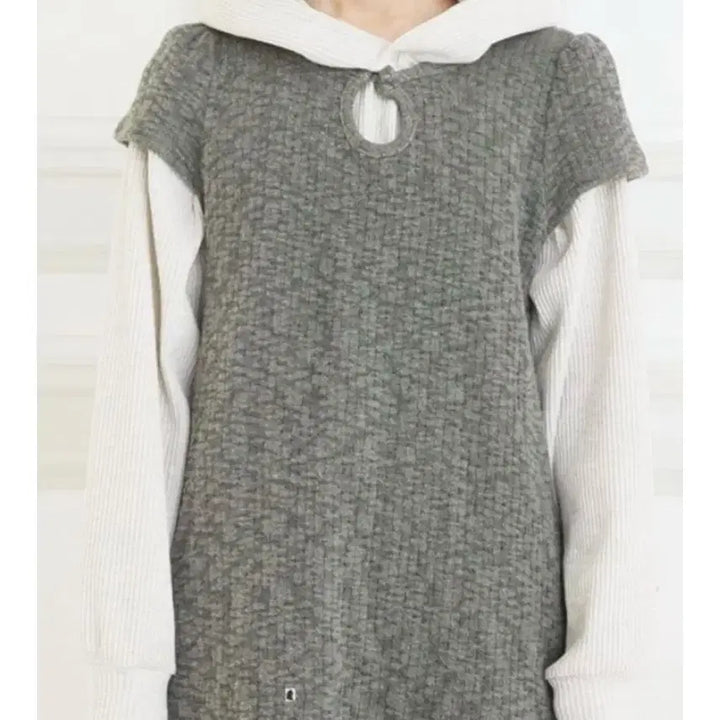 [SOLD OUT] 콜로신스 일괄 blanket 후드 weird drop top dress