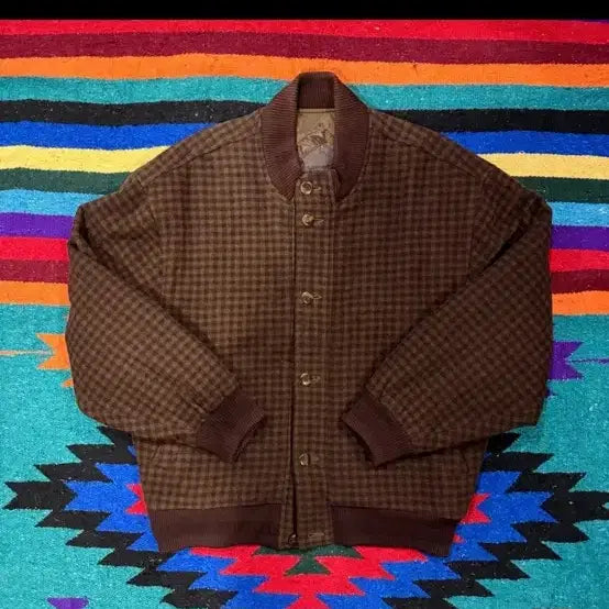 [BUNJANG] LAVIN PARIS Herringbone Bomber Jacket / LAVIN PARIS 빈티지 울 해링본 봄바 자켓