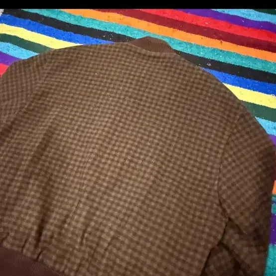 [BUNJANG] LAVIN PARIS Herringbone Bomber Jacket / LAVIN PARIS 빈티지 울 해링본 봄바 자켓