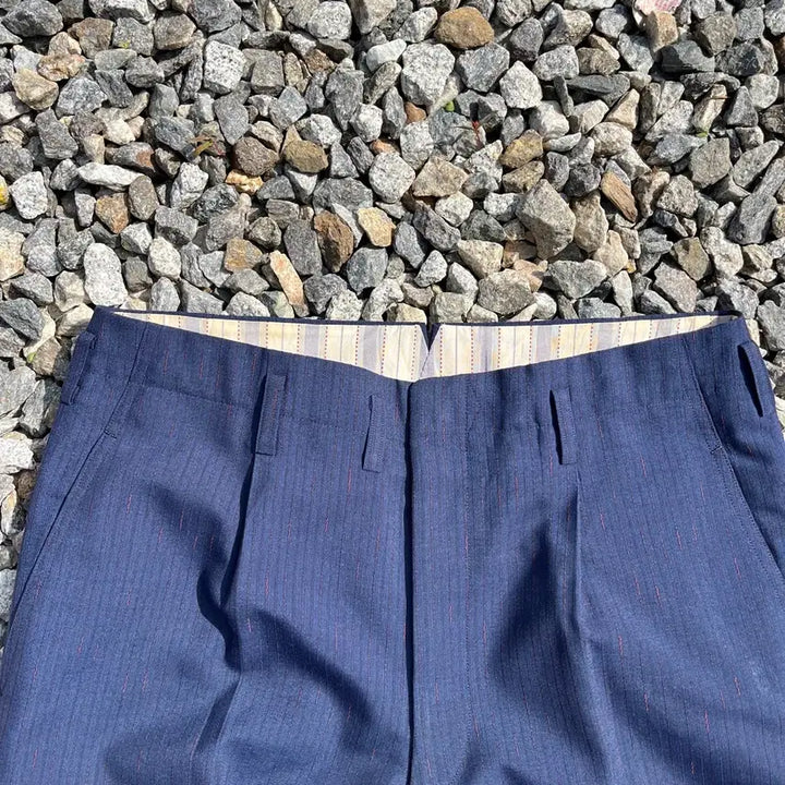 [BUNJANG] Miyuki Keori Pin-Stripe Pants / miyukikeori 빈티지 핀스트라이프 팬츠 (실측확인)
