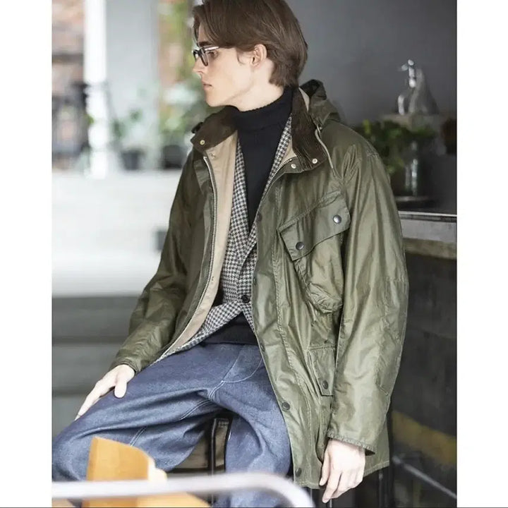 [BUNJANG] Barbour Margaret Howell A7 Wax Jacket Olive / 바버 마가렛호웰 A7 왁스자켓 M사이즈 Olive